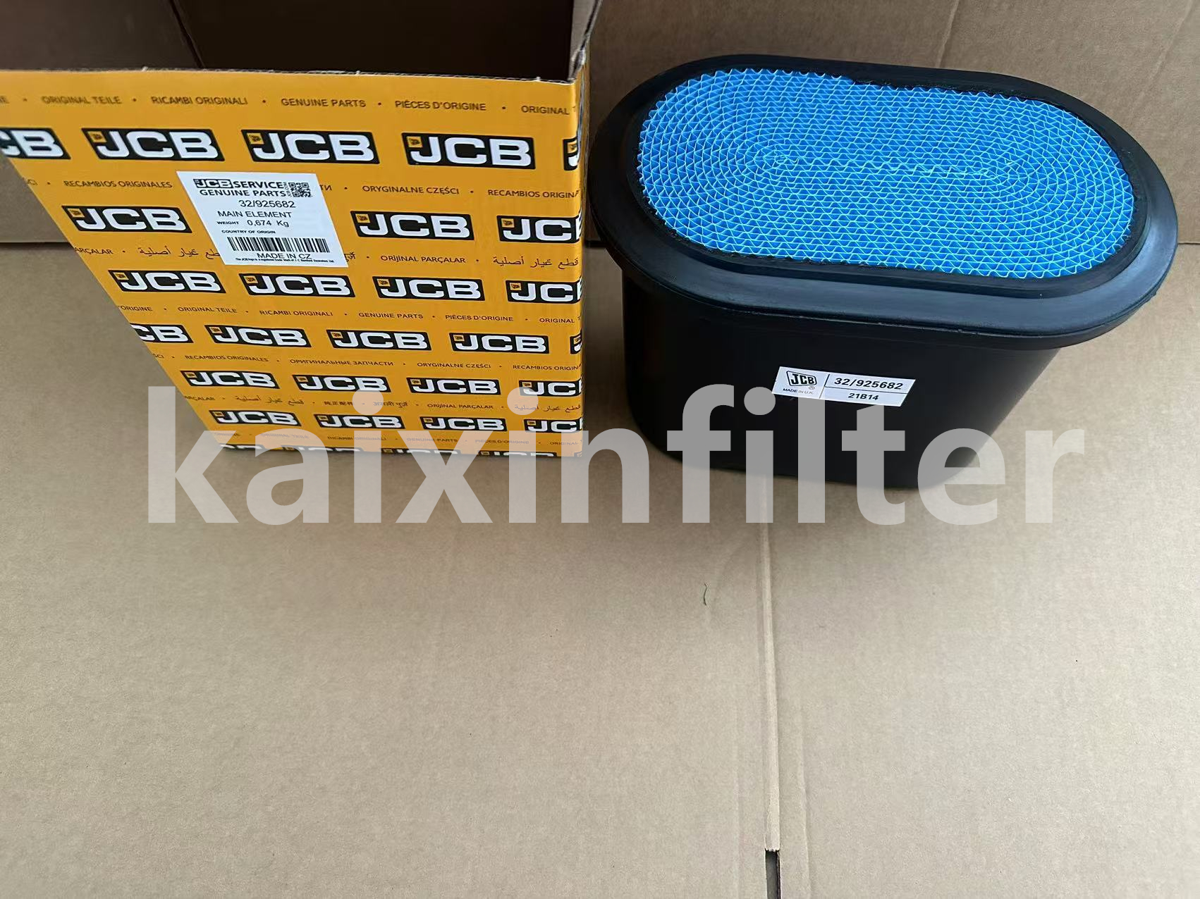 JCB 32-925682 Dust-Resistant Air Filter for Intake